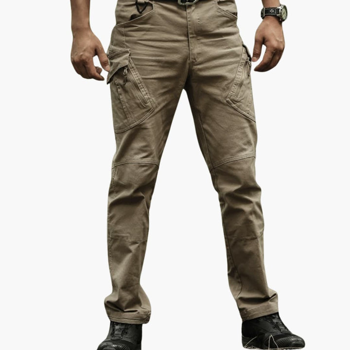Herren Cargohose mit Stretchbund und Cargo-Taschen für Sommer
