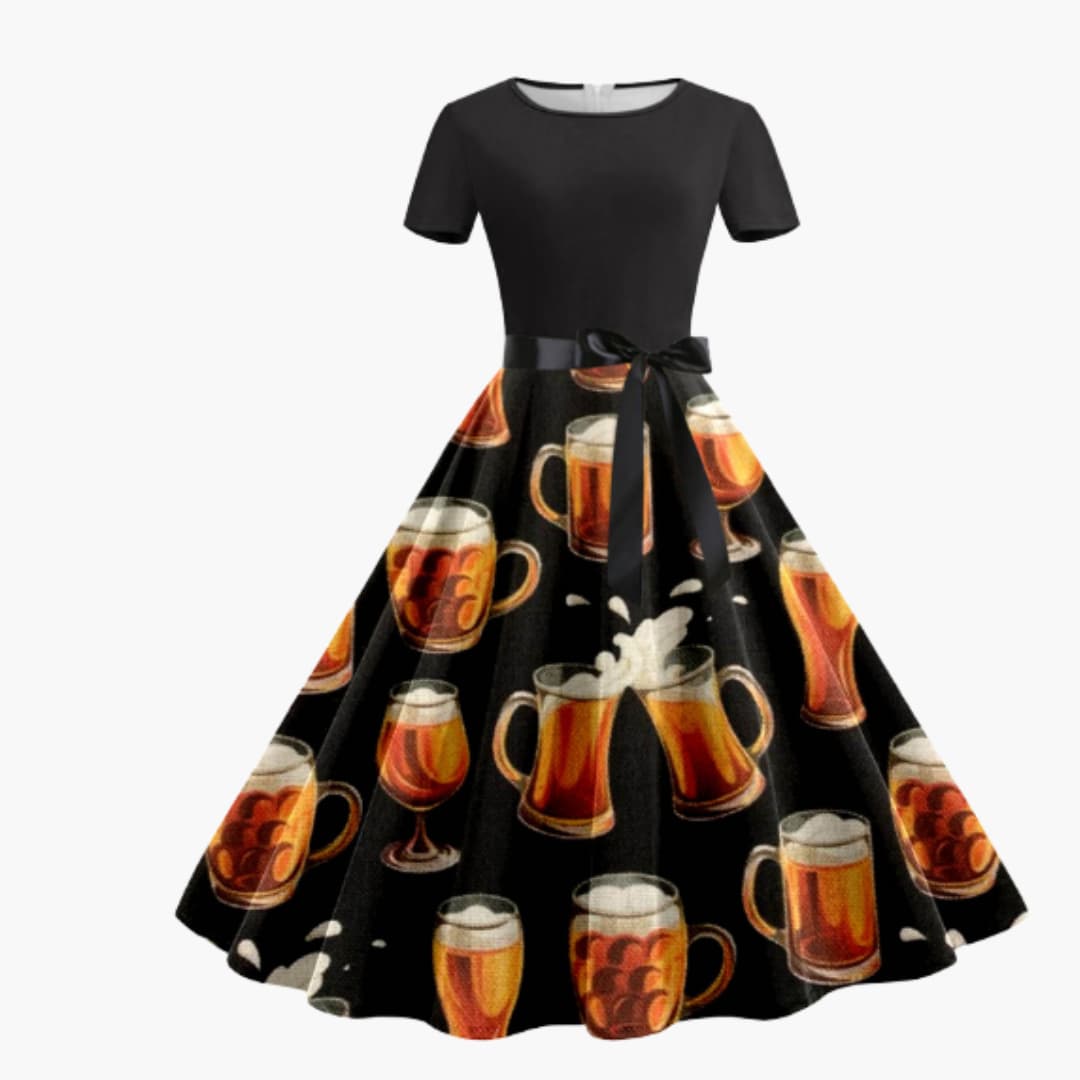 Festliches Dirndl kleid für Damen - Oktoberfest 2025