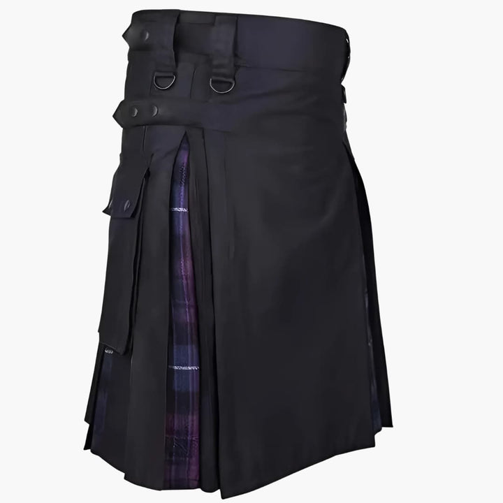 Herrenkilt mit Falten und verstellbaren Schnallen