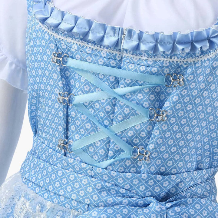Besticktes Dirndl kleid mit Spitzenschürze für Damen - Oktoberfest 2025
