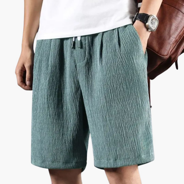 Herren Sommer Shorts mit Kordelzug und knielangem Schnitt