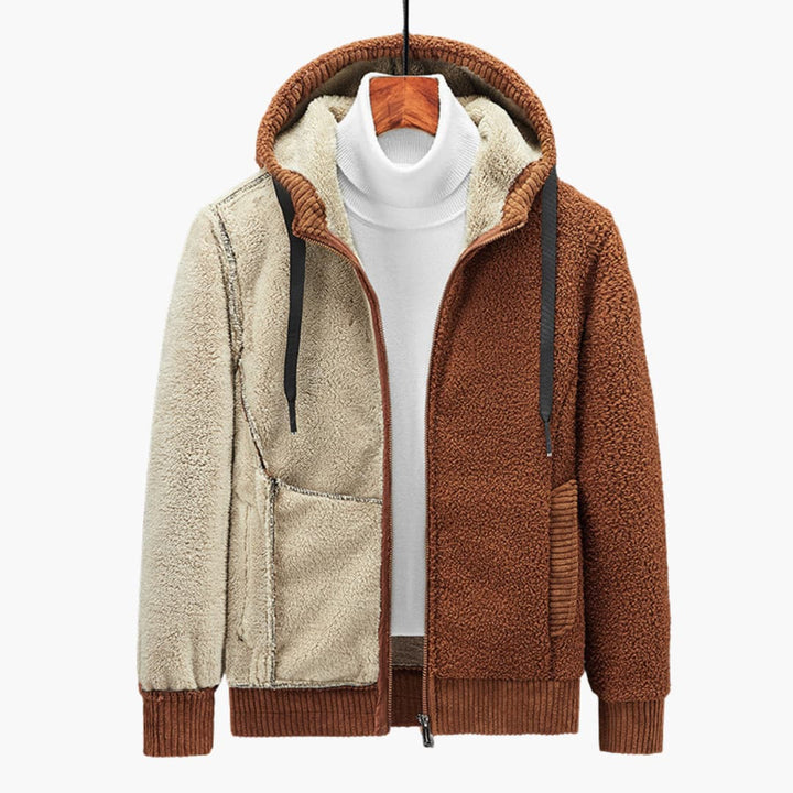 Herren-Hoodie mit Reißverschluss und gefütterter Kapuze