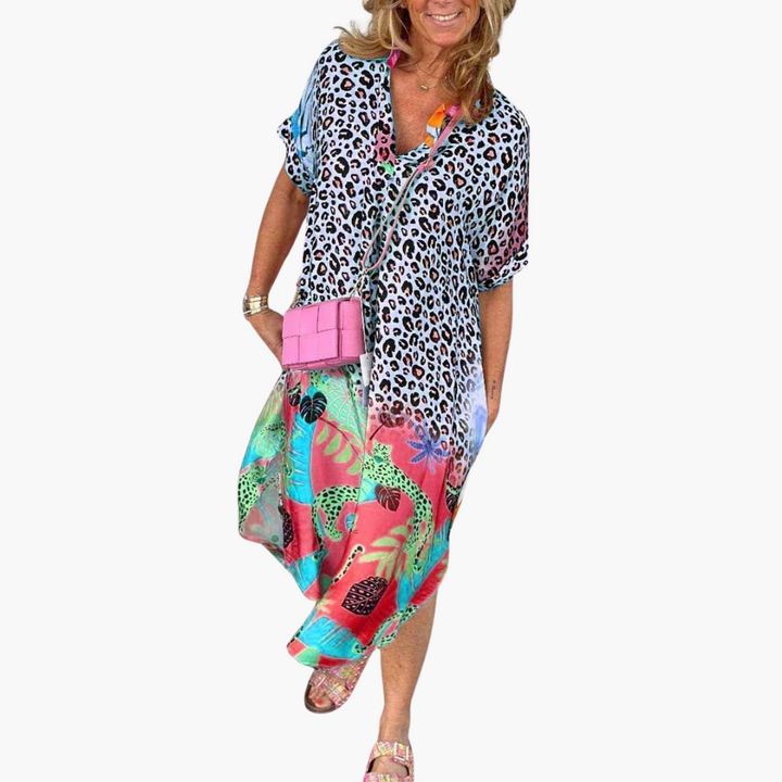 Boho Midikleid für Damen – Luftig, Bunt & Perfekt für Sommer