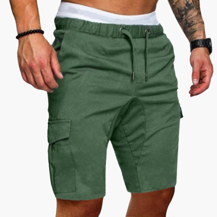 Herren Cargo Shorts mit Kordelzug und Seitentaschen