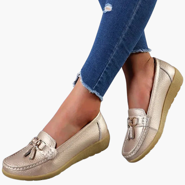 Loafer für Damen – Bequeme Mokassins mit Keilabsatz & Tasseln