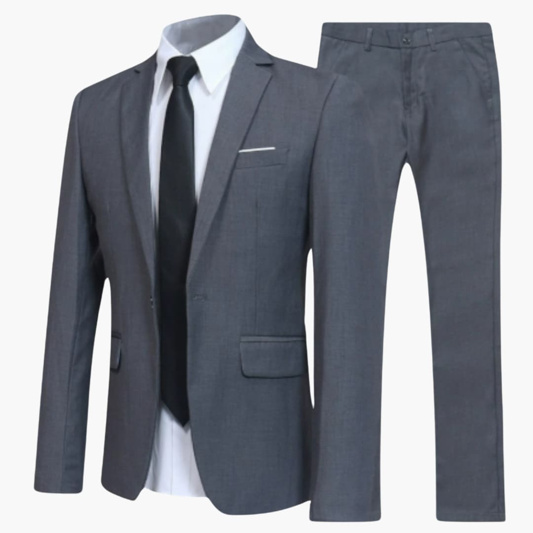 2-teiliges Anzug Set - Slim Fit Herrenanzug für Business Look - SchmiedeMode