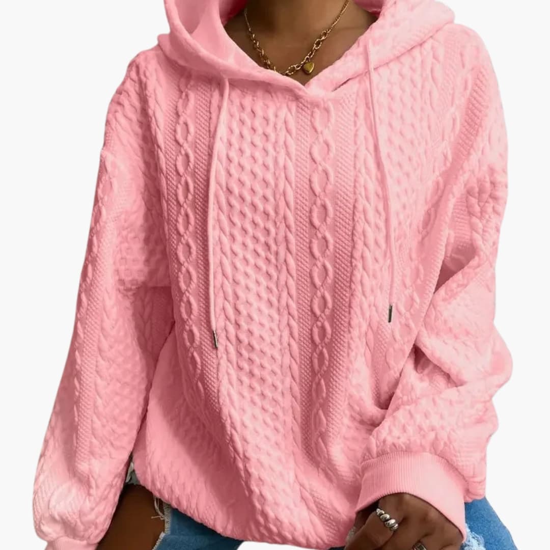 Frauen Hoodie mit Kapuze und langen Ärmeln