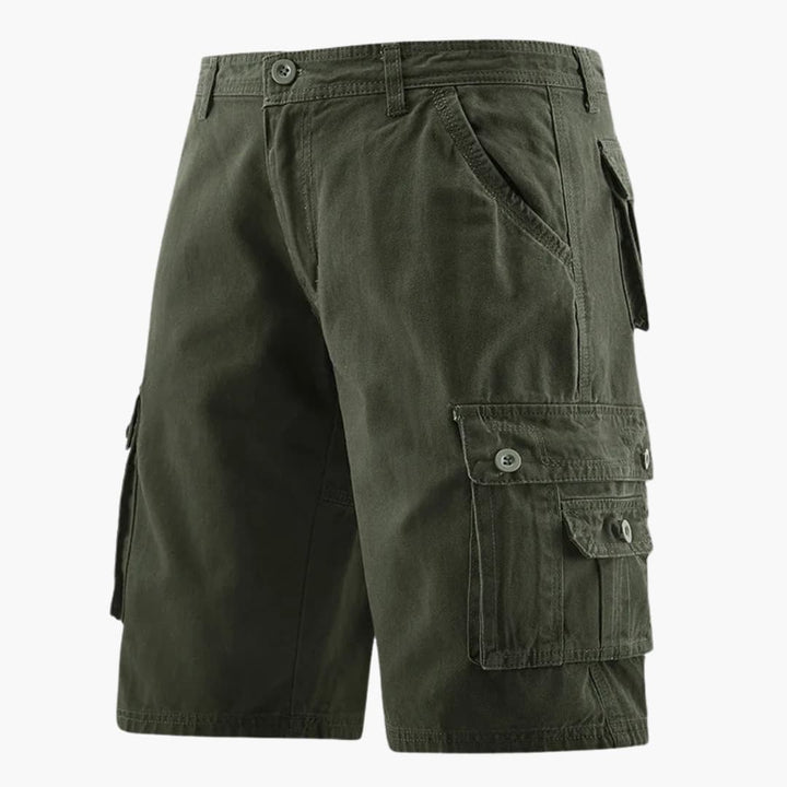 Herren Sommer Cargo-Shorts mit elastischem Bund und Taschen