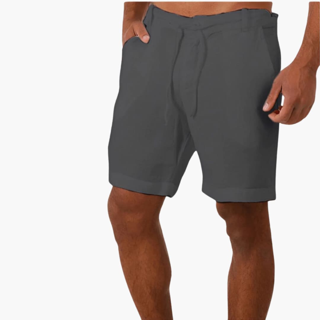 Herren Sommerhose mit Tunnelzug und seitlichen Taschen