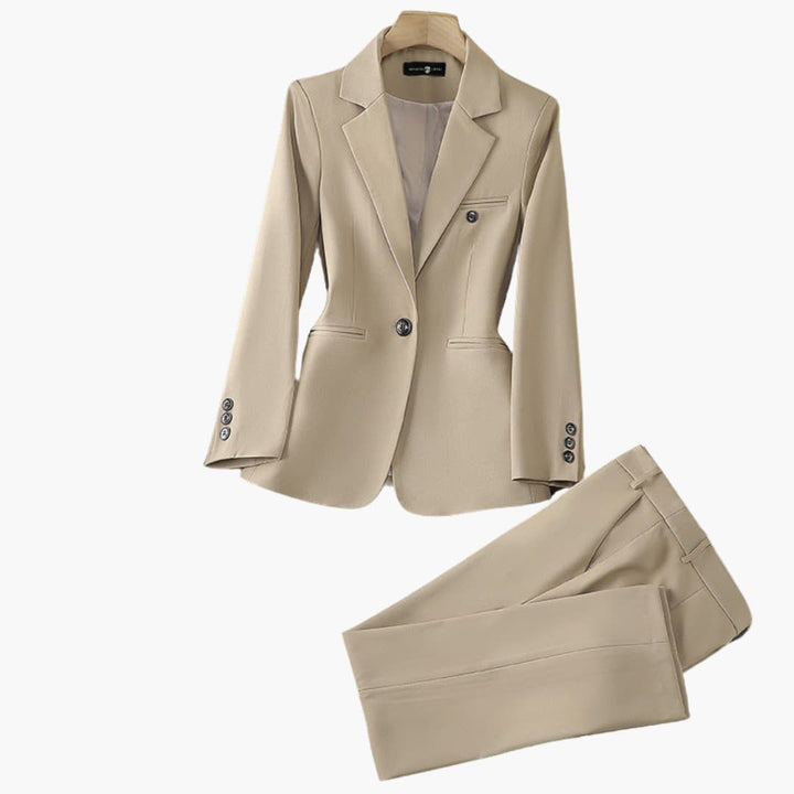 Blazer Set für Damen mit Revers und Knopfleiste vorne