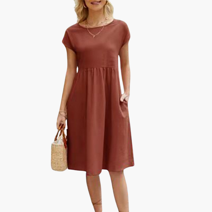 Lässiges Sommerkleid für Damen mit Taschen – Bequem & Stylisch