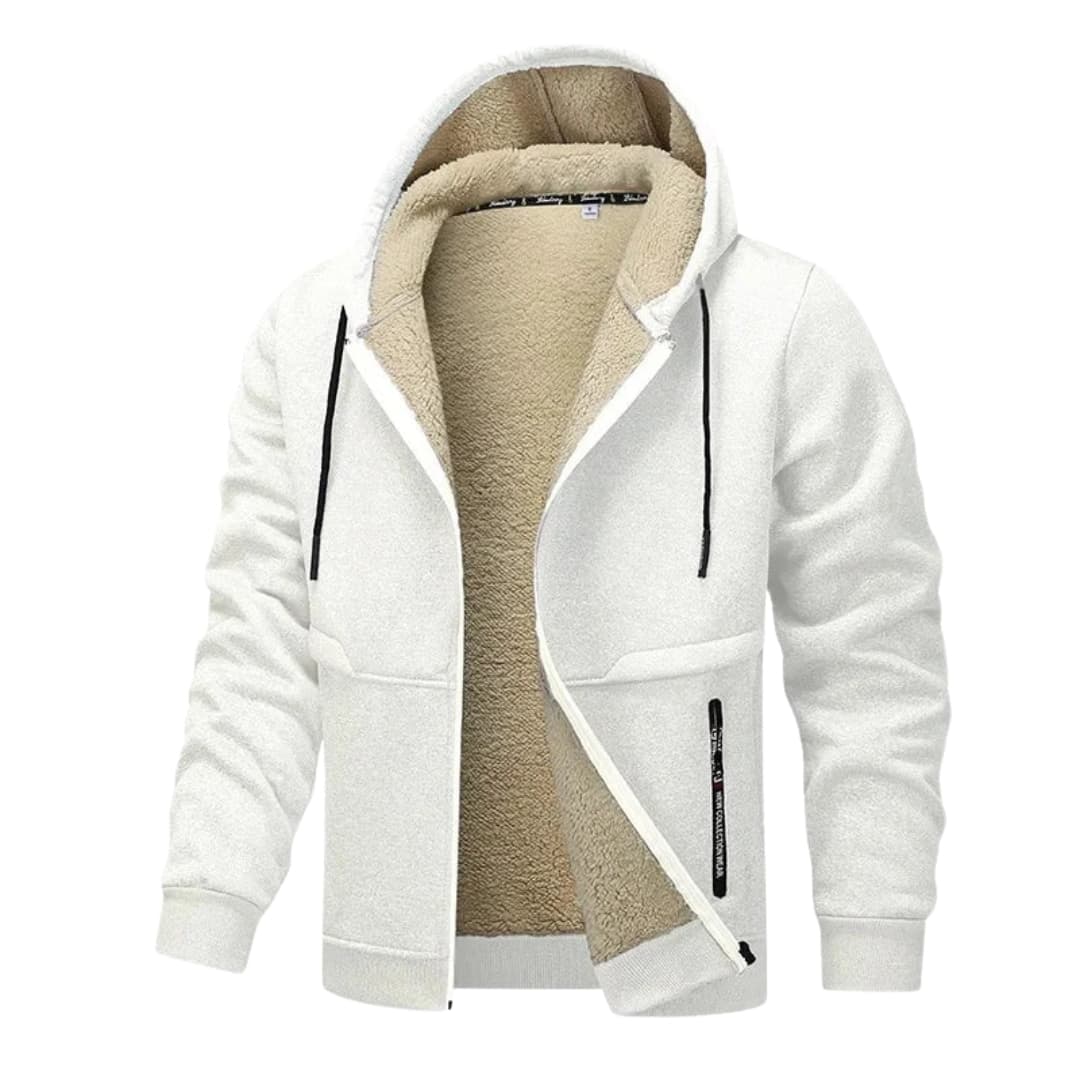 Herren Fleecejacke mit Reißverschluss und langen Ärmeln