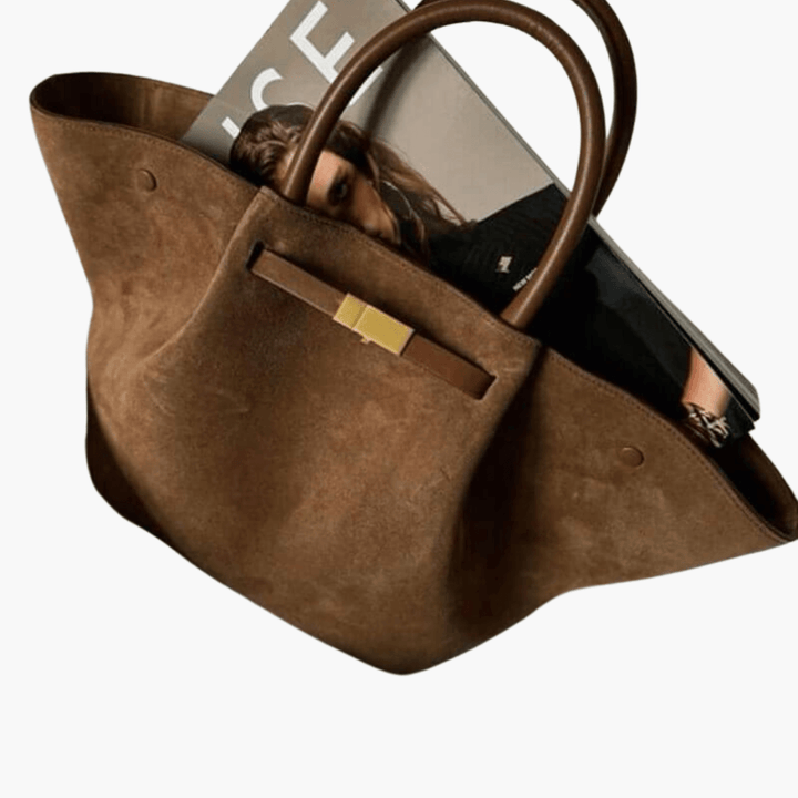 Stilvolle verstellbare Wildledertasche für Frauen - SchmiedeMode