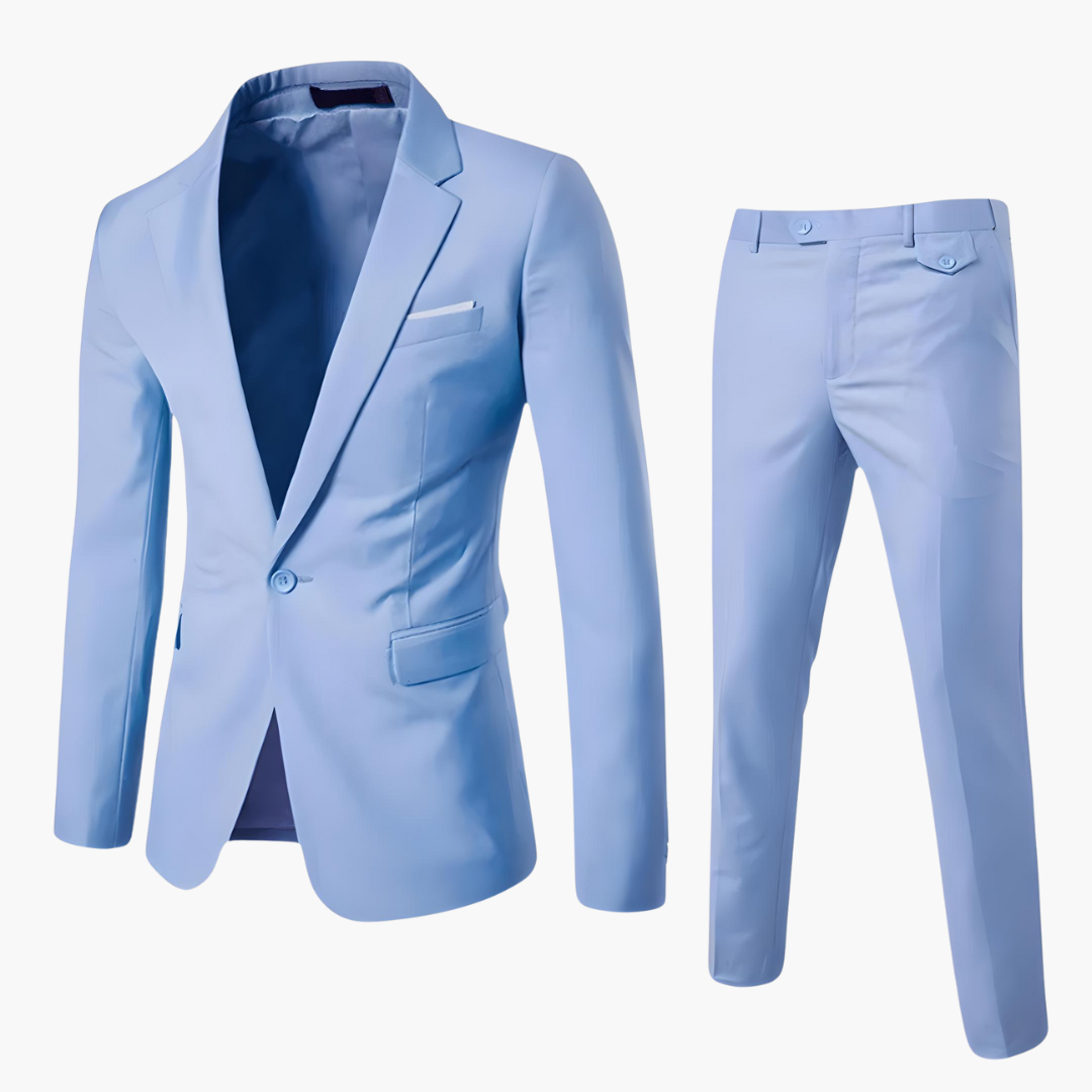 Slim Fit Anzug-Set für Herren mit Blazer und Hose