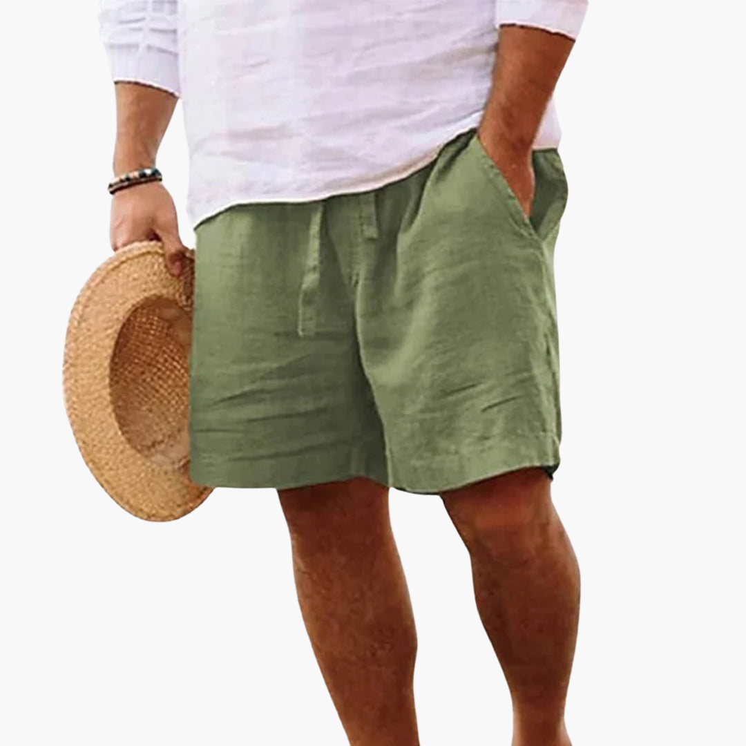 Männer Sommer-Shorts mit Kordelzugbund und Seitentaschen