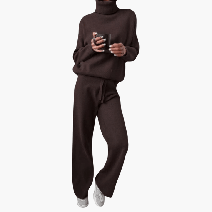 Luxuriöses Rollkragen-Set für Damen - SchmiedeMode