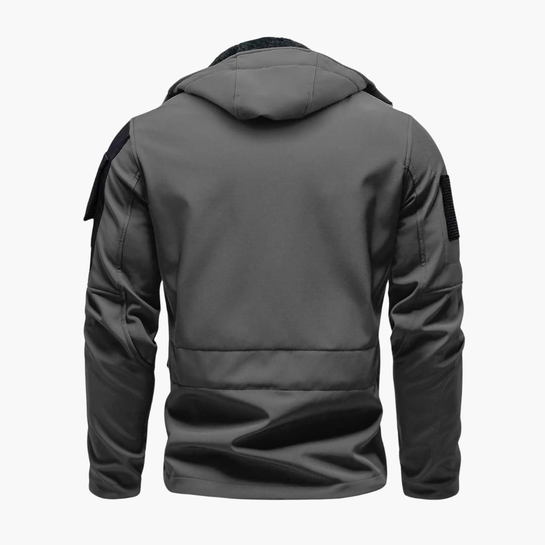 Herren Kapuzenjacke mit Reißverschluss und mehreren Taschen