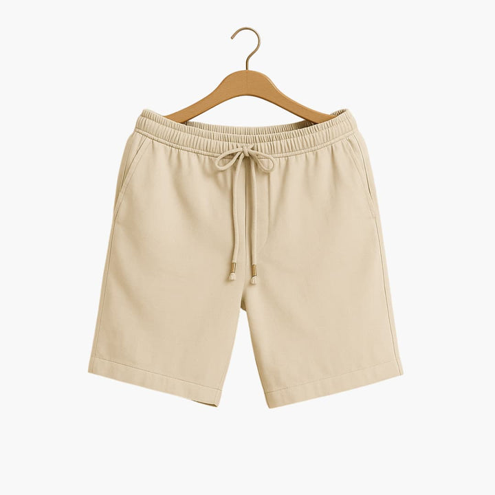Herren Leinen Sommer Shorts mit Kordelzug und Taschen