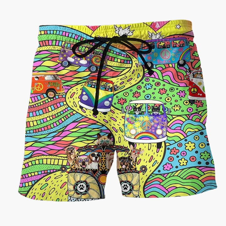 Bunte bedruckte Boardshorts für Männer - Sommerliche Strandmode
