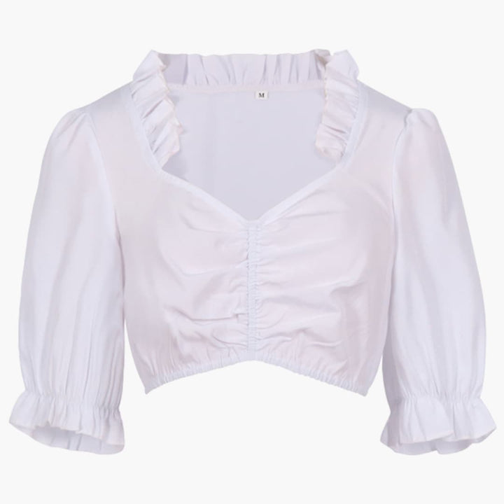 Spitzenakzent Dirndl kleid für Damen - Oktoberfest 2025