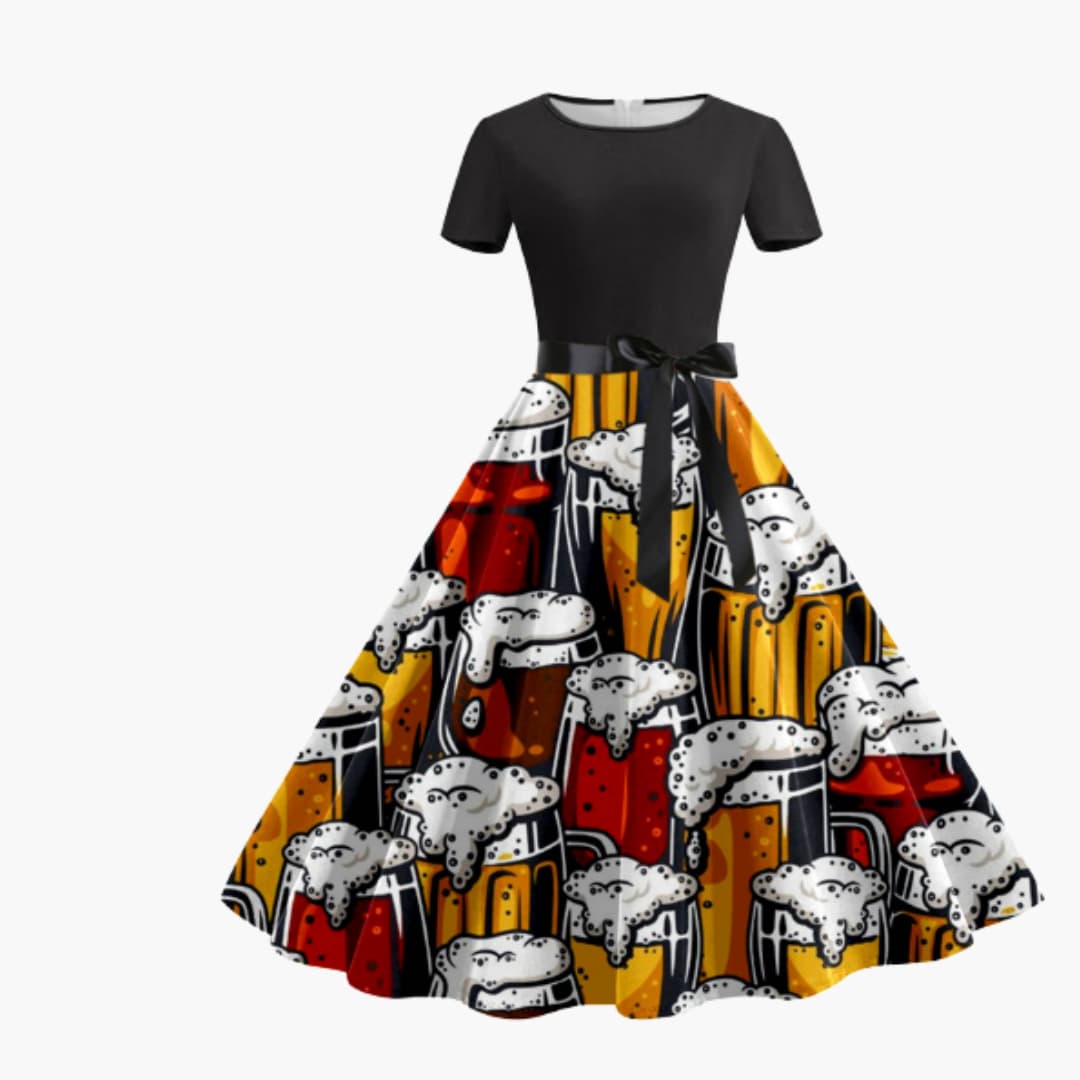 Festliches Dirndl kleid für Damen - Oktoberfest 2025
