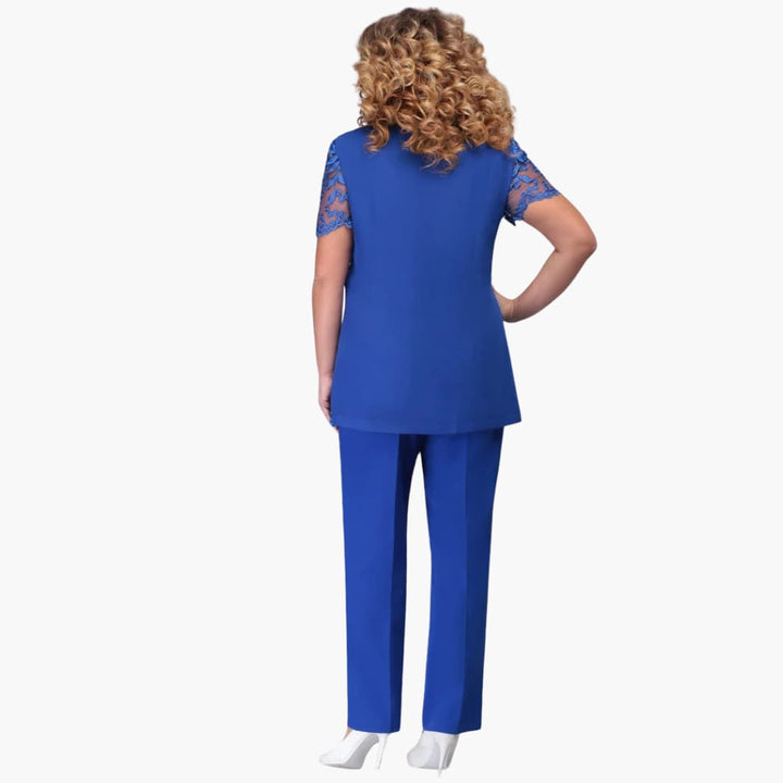 Bestickter 3-Teiler Anzug für Damen