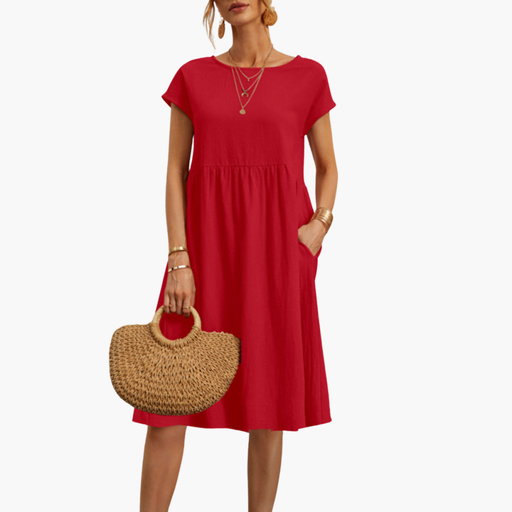 Lässiges Sommerkleid für Damen mit Taschen – Bequem & Stylisch