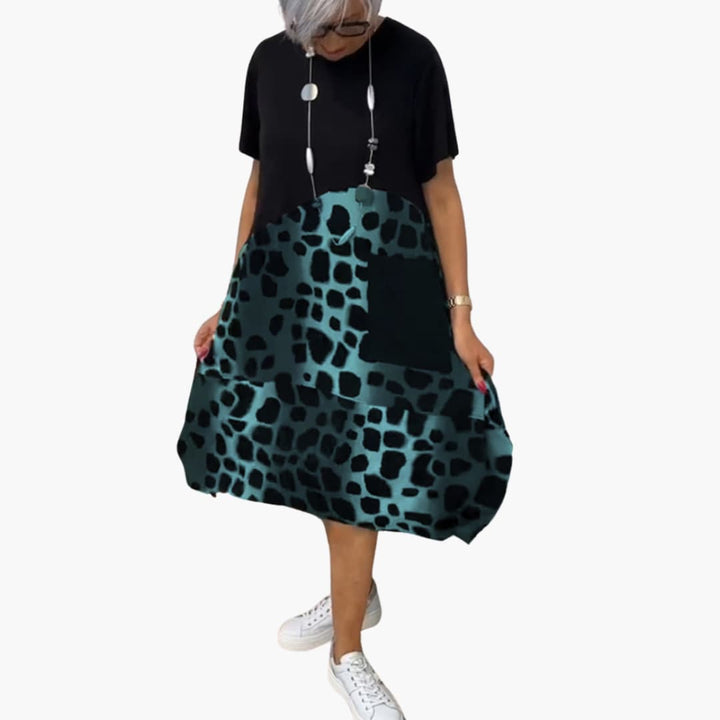 Sommerkleid Damen - Lockeres Freizeitkleid mit Musterprint