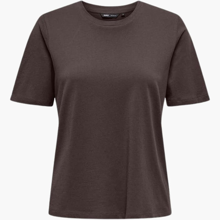 Damen T-Shirt mit Rundhals und kurzen Ärmeln aus Leichtstoff