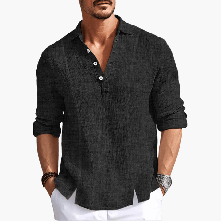Bequemes Button-Up-Hemd für Männer - SchmiedeMode