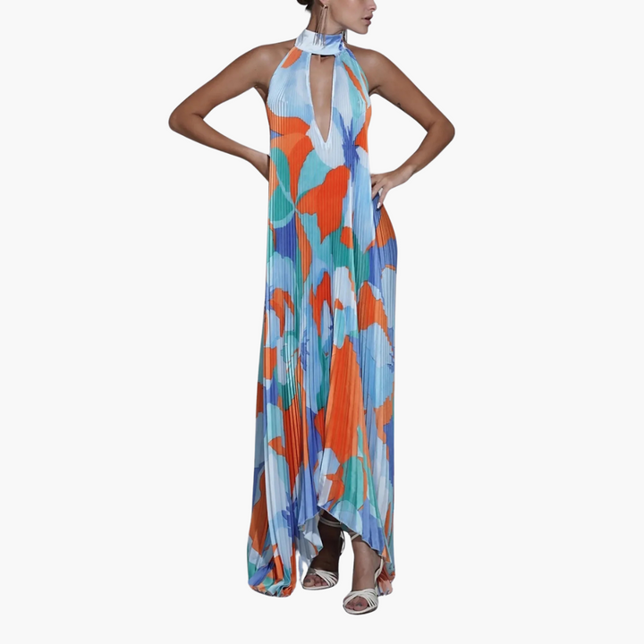 Plisseekleid für Damen – Sommerlich, mit Blumenmuster