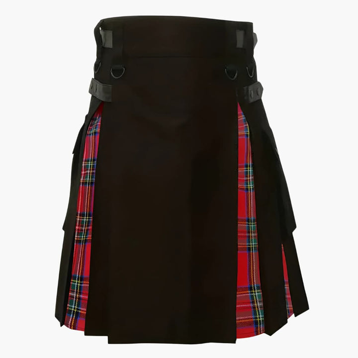 Herrenkilt mit Falten und verstellbaren Schnallen