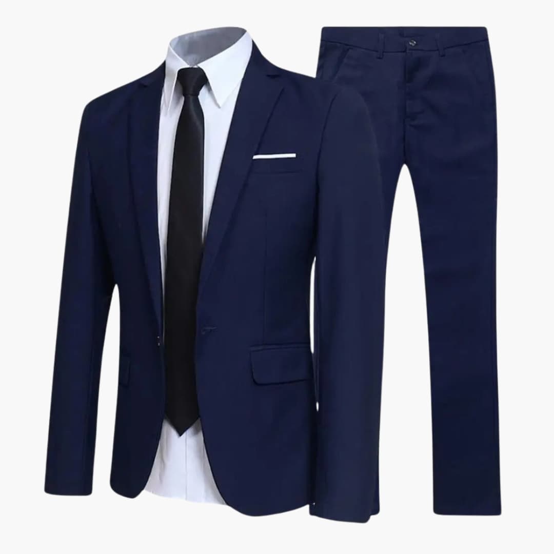 2-teiliges Anzug Set - Slim Fit Herrenanzug für Business Look - SchmiedeMode