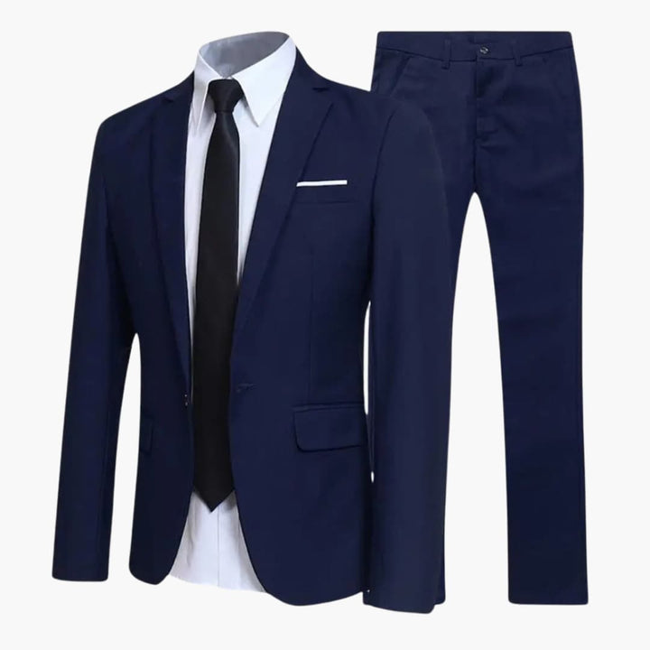 2-teiliges Anzug Set - Slim Fit Herrenanzug für Business Look - SchmiedeMode