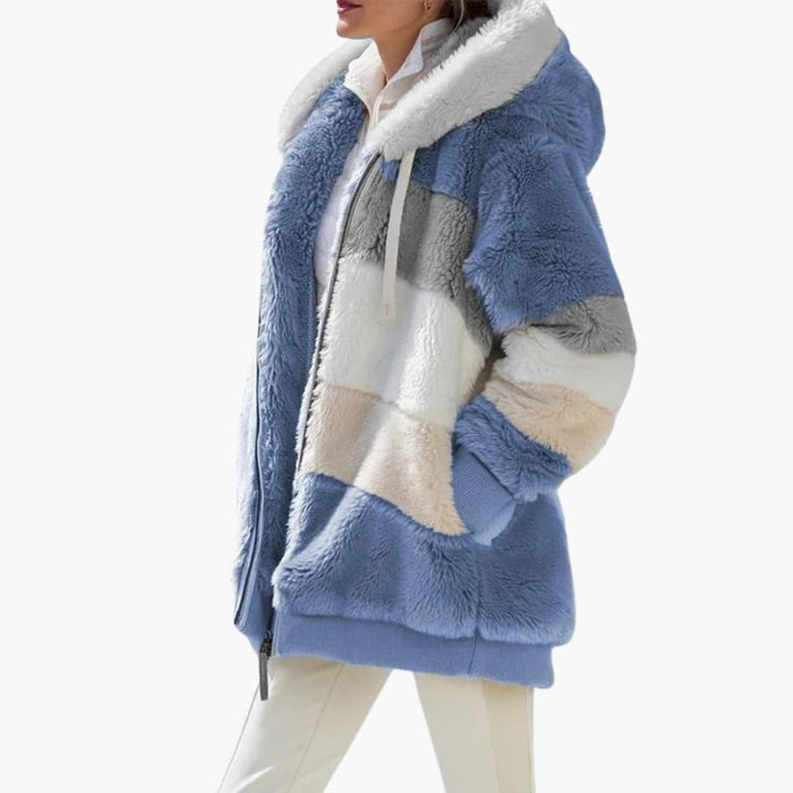 Damen jacke mit Kapuze und Reißverschluss