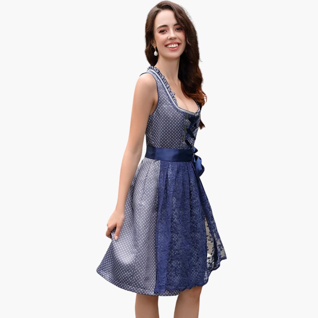 Dirndl kleid mit Spitzenschürze für Damen - Oktoberfest 2025
