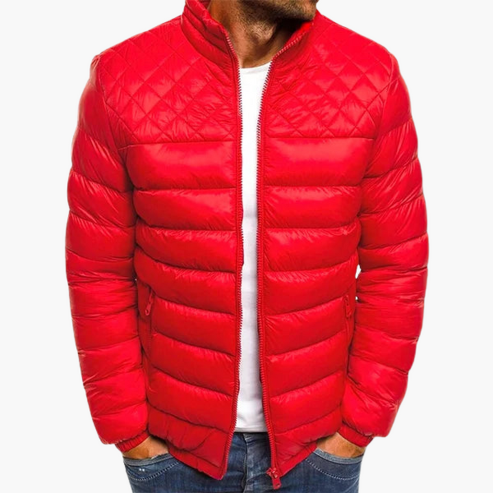 Elegante Steppjacke - Herren Winterjacke mit Reißverschluss