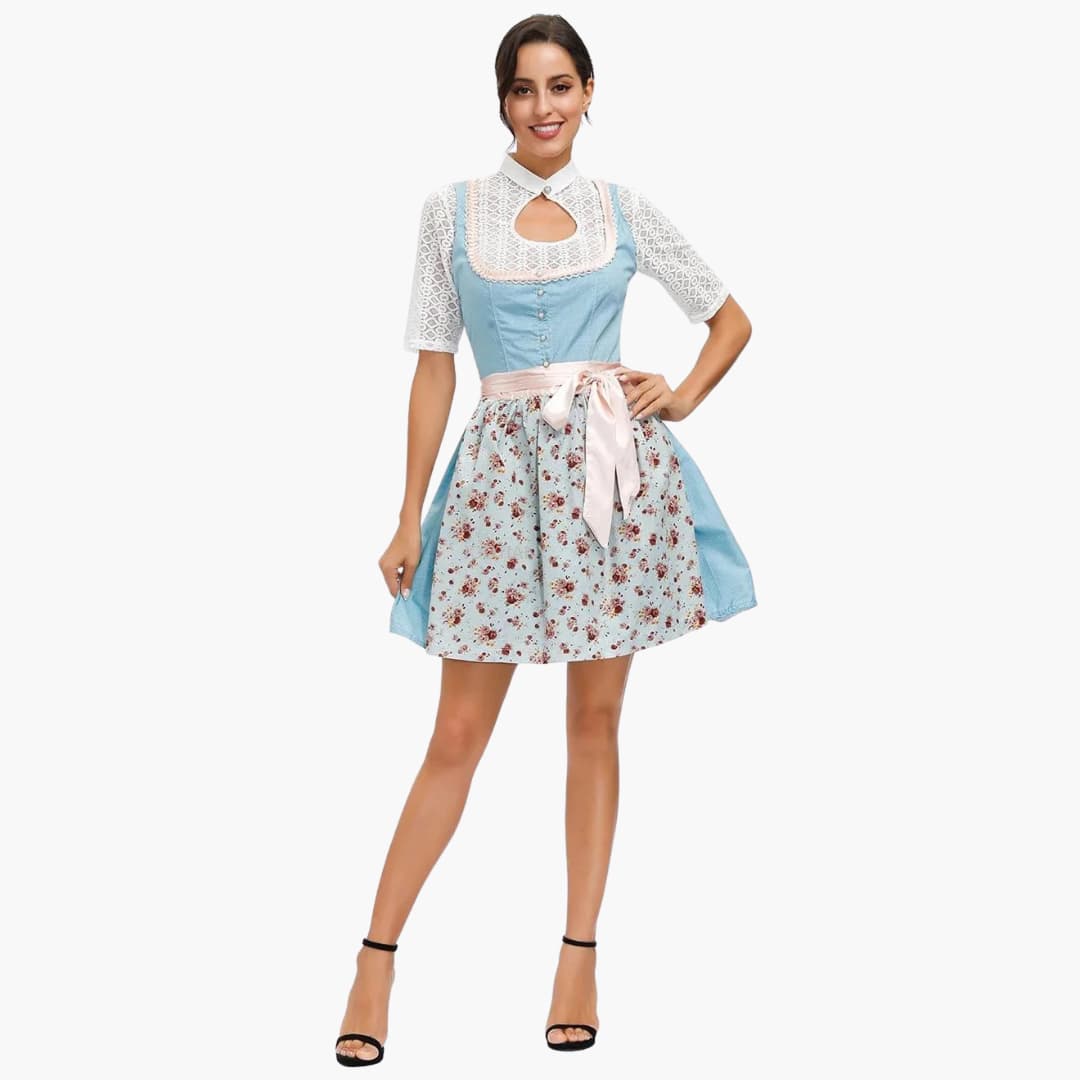Festliches Dirndl kleid für Damen - Oktoberfest 2025