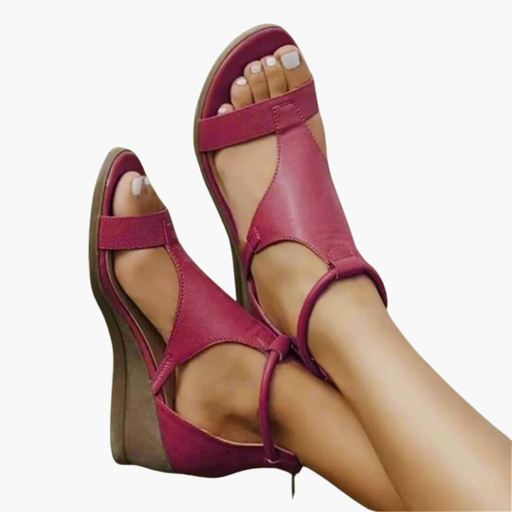 Sandalen Damen - Orthopädische Bequemschuhe mit Keilabsatz