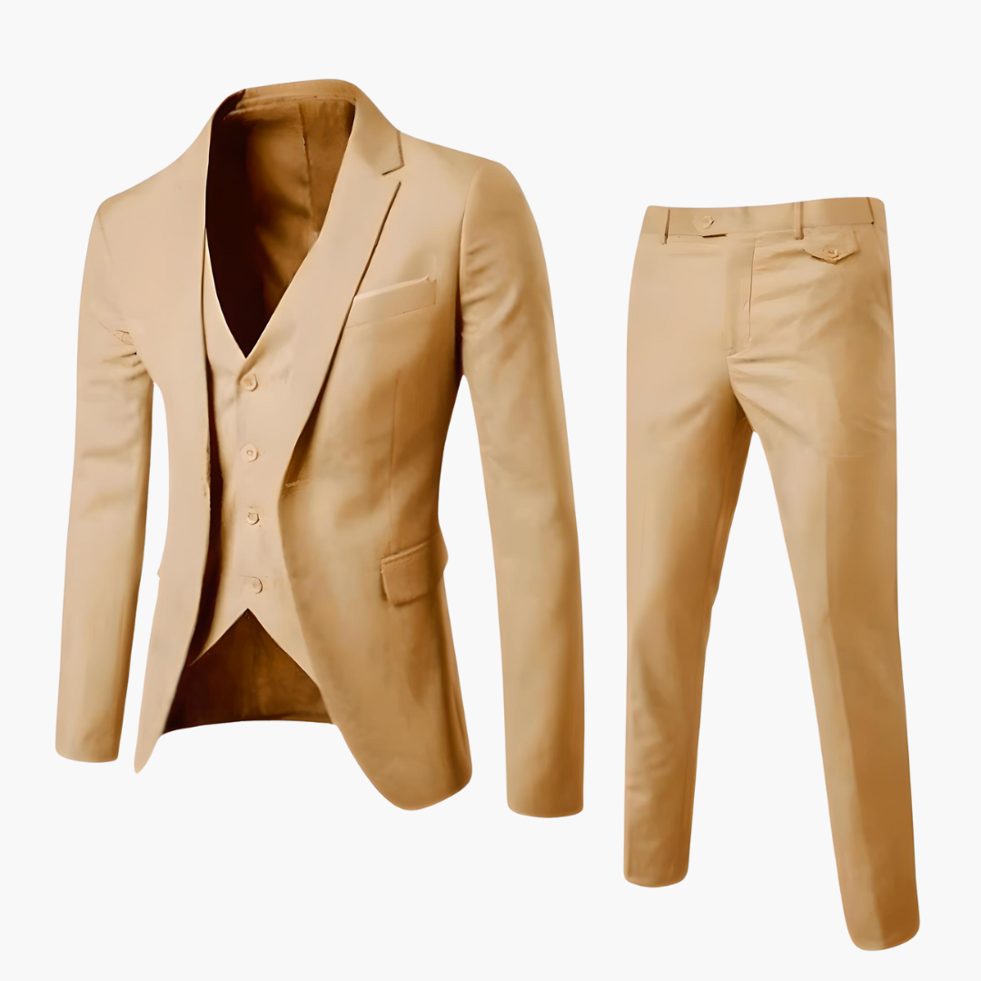 Slim Fit Anzug-Set für Herren mit Blazer und Hose