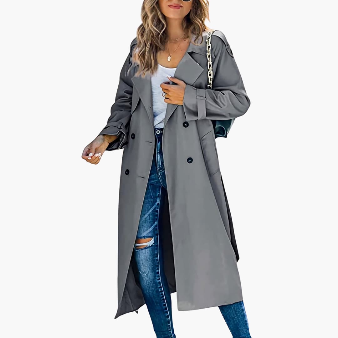 Doppelreihiger Trenchcoat für Damen