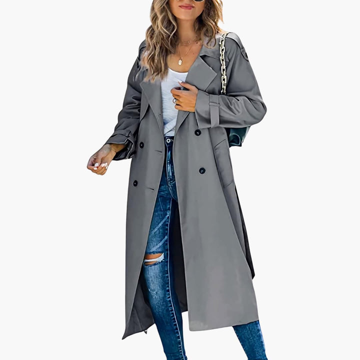 Doppelreihiger Trenchcoat für Damen