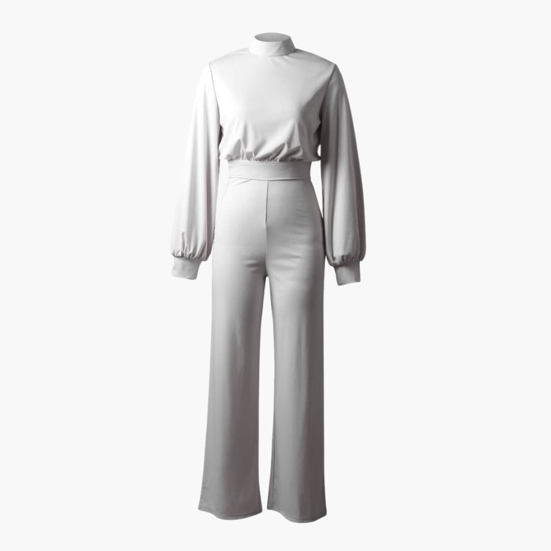 Eleganter Damen Jumpsuit - Bequemer Stil mit halbem Kragen