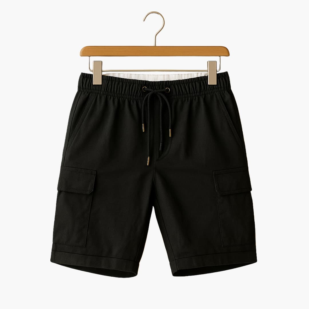 Herren Cargo Shorts mit Kordelzug und Seitentaschen