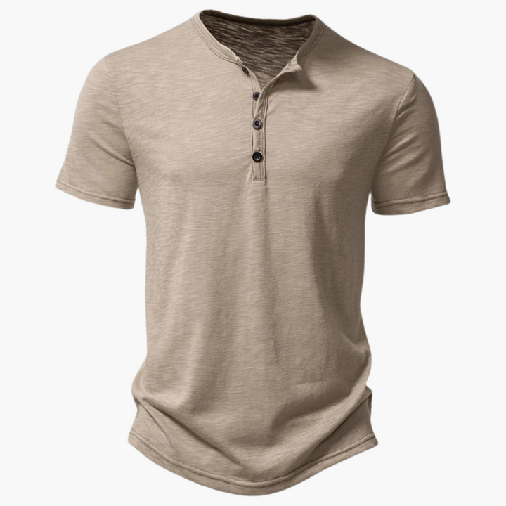 Bequemes Henley-Shirt für Herren – kurzärmelig & sommerlich