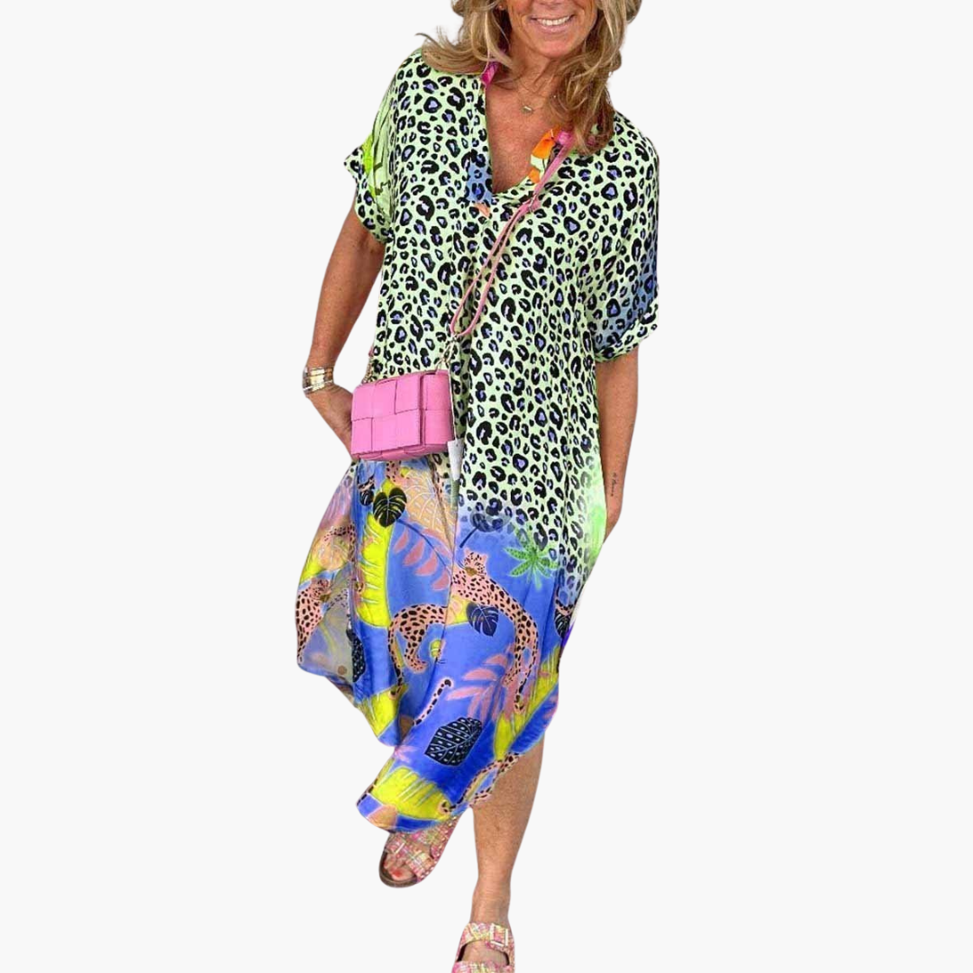 Boho Midikleid für Damen – Luftig, Bunt & Perfekt für Sommer