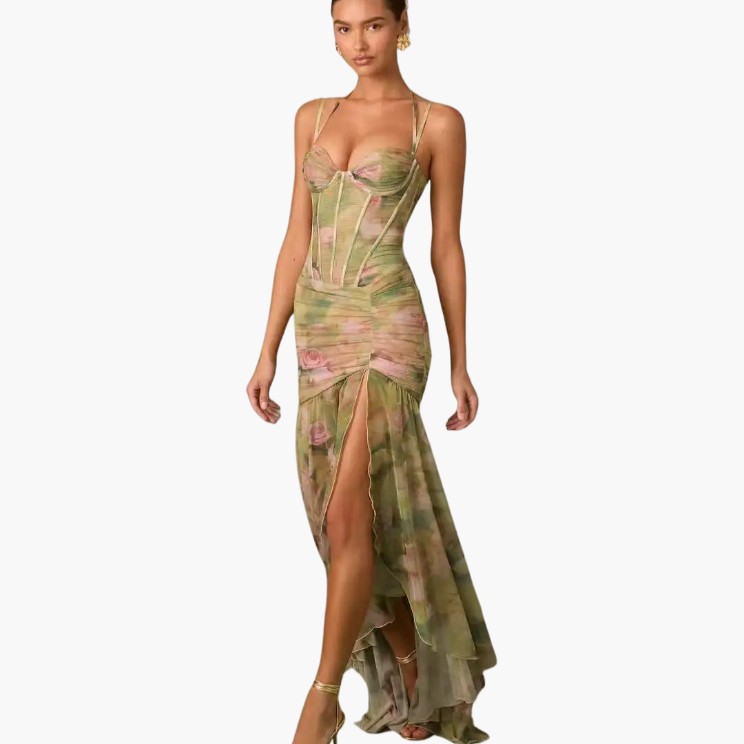 Plissiertes Wickelkleid mit Print - Damenmode für jeden Anlass