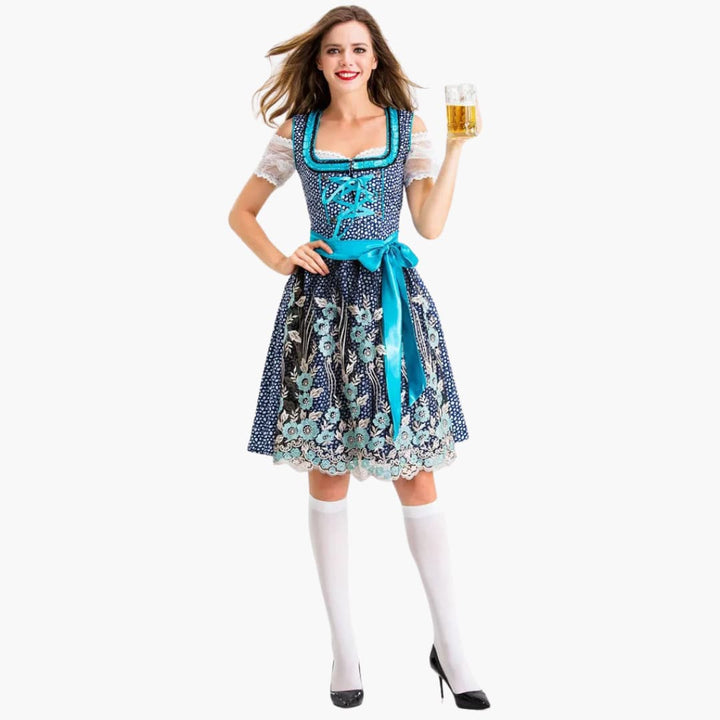 Traditionelles Dirndl kleid für Damen - Oktoberfest 2025