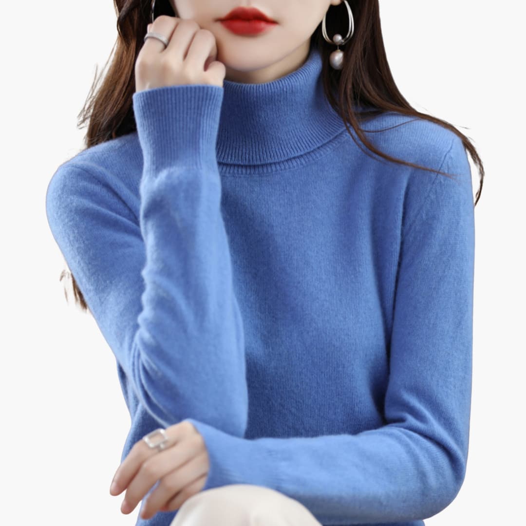 Rollkragen Strickpullover für Damen