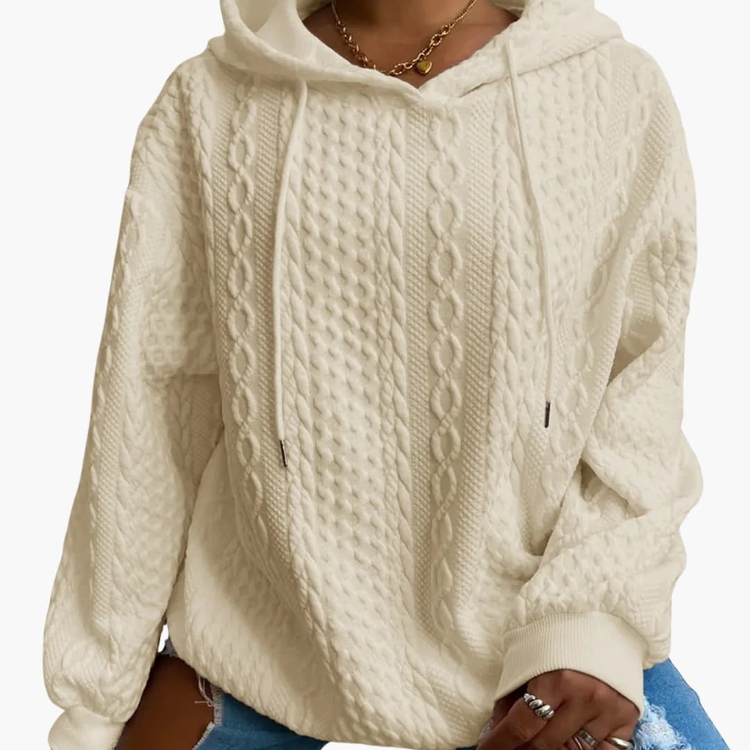 Frauen Hoodie mit Kapuze und langen Ärmeln